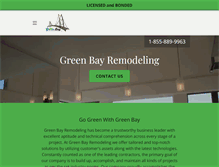 Tablet Screenshot of greenbayremodelinginc.com